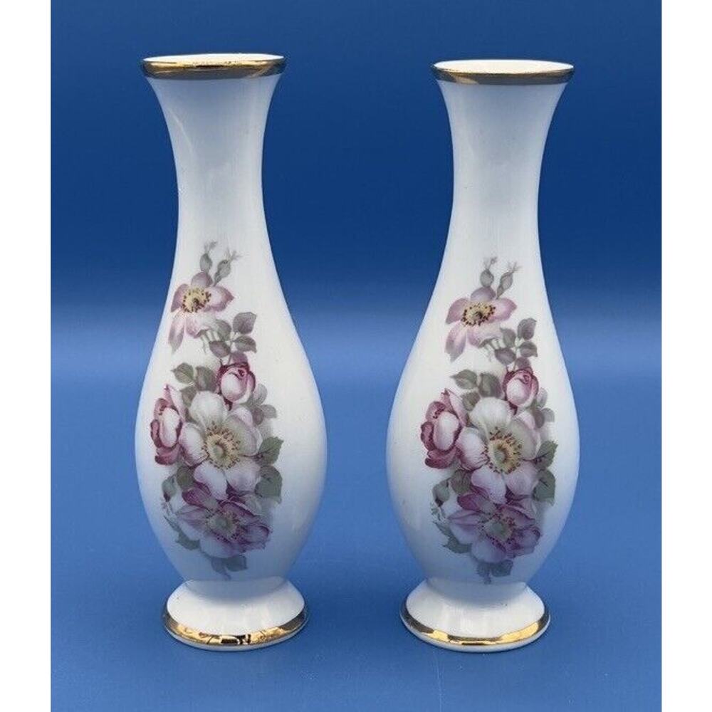 Vintage‎ Gerold Porzellan 6" Bud Vase Made in Bavaria, W. Germany *Pre -Owned*